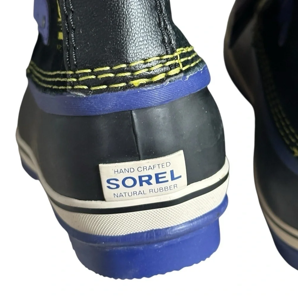 Sorel Joan of Arctic Winter Boots Youth 5 W 6 Black Faux Fur Waterproof -40° NWT